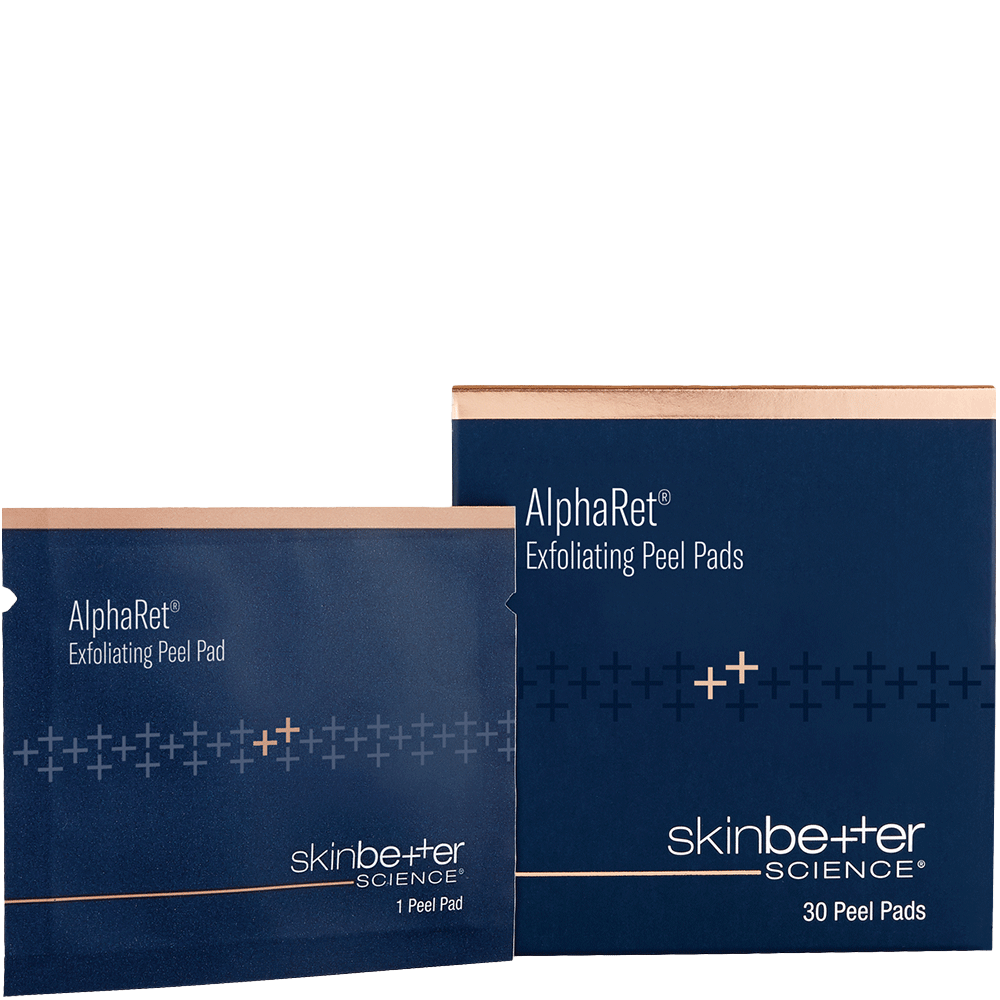 alpharet exfoliating peel pads across the front from skin better science 1