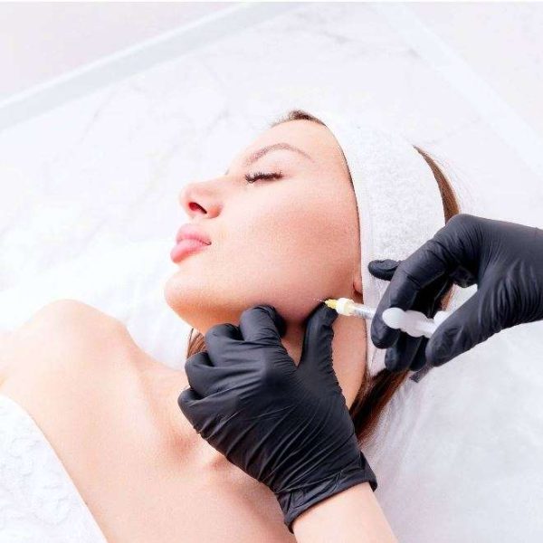 woman getting botox treatment